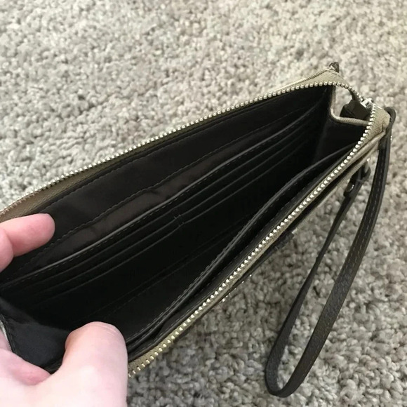 Coach Tan Signature Print Wristlet - Picture 3 of 5